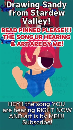 Drawing Sandy from stardew valley!! #fypシ #fyp #shorts #viral #yay #indiemusic #sdv #stardewvalley