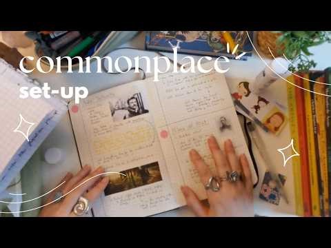 how i set up my commonplace book
