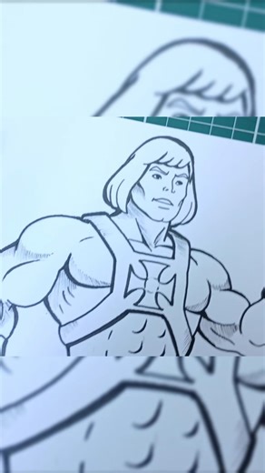 COMO DESENHAR O HE-MAN - HOW TO DRAW HE-MAN