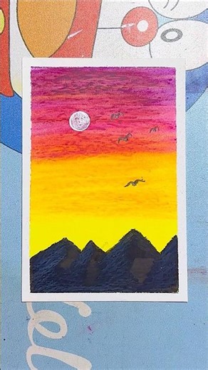 🌅 Mesmerizing Sunset Landscape Painting