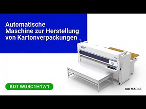 Automatische Kartonschneidemaschine KDT WG8C1H1W1 für Kartonbogen