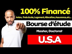 Bourse d'étude universitaire, entièrement financé, pour les étudiants internationaux, Allocations,..