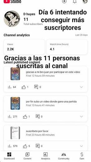 día 6 intentando conseguir más suscriptores #edit