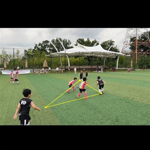 Project : Triangle 📐 + Attempting passes for switches of play or toward diagonal directions👍