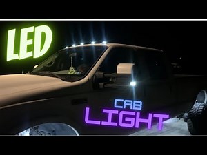 How to install cab lights on a f350 truck
