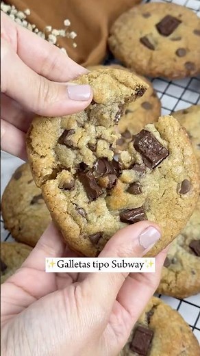 Galletas tipo Subway 🍪 #recetasfaciles #postresfaciles #recipe #cookies