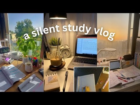 Silent yet productive study vlog!✨