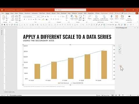 Split a Data Series onto a New Axis in PowerPoint