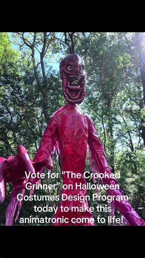 VOTE! For The Crooked Grinner on Halloween Costumes Design Program Today! #halloweencostumesideas