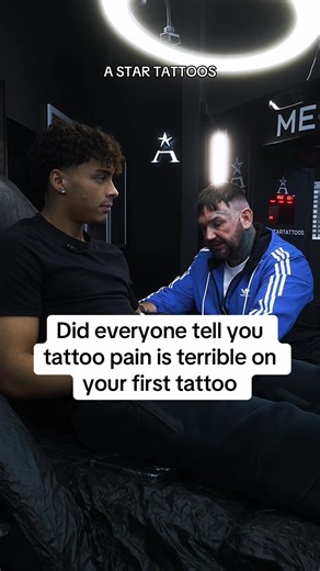 Did everyone tell you tattoo pain is terrible on your first tattoo #tattoopain #tattoo #firstattoo #footballer #arsenal