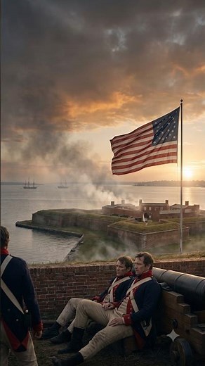 The Night That Inspired America’s National Anthem 🇺🇸 Fort McHenry 1814 #americaHistory #FortMcHenry