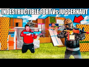 INDESTRUCTIBLE Quarantine BOX FORT Base Defence Vs Juggernaut - 24 Hour Battle Royale Challenge