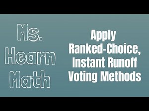 Determine Winner of Election by Ranked-Choice Voting (aka Instant Runoff)