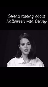 Selena Gomez talking about Halloween with Benny Blanco #reels #selenagomez #bennyblanco#halloween | Celebrity Spotlight