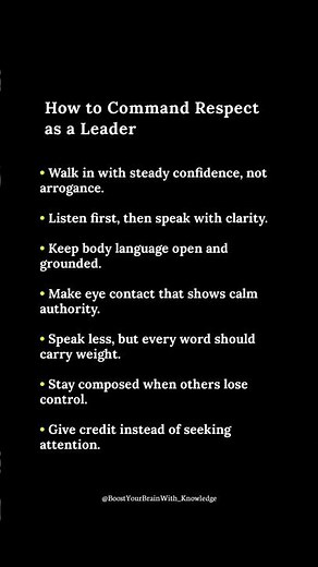 How to Command Respect Like a True Leader and Gain Authority Instantly