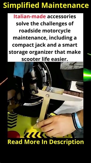 Italian Accessories That Make Motorcycle Maintenance Easier! 🛵🔧