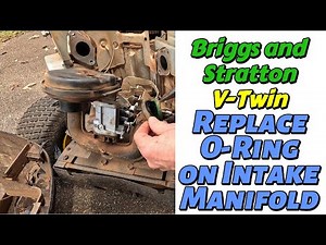 Fix Your Briggs & Stratton V-Twin FAST: DIY O-Ring Replacement for Intake Manifold!
