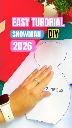 Cute Snowman DIY ⛄❄️ Easy Winter Plush Toy