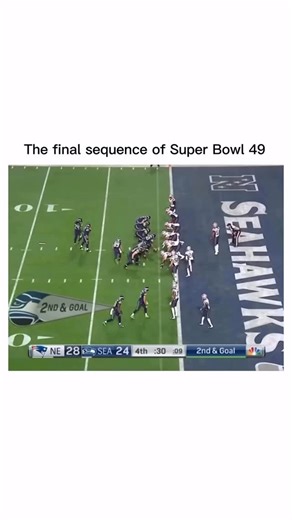 Trend tornado on Instagram: "Super Bowl 49 ended with heartbreak for Seattle Seahawks fans and unreal rejoice for New England Patriots fans thanks to Malcom Butler’s last-minute interception at the goal line. Now, in Super Bowl 60, the two teams will face off once again, with Seattle looking to secure revenge just eleven years later. - #nfl #nflhighlights #nflfootball #superbowl #patriots"