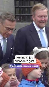 Koning krijgt bijzondere gast