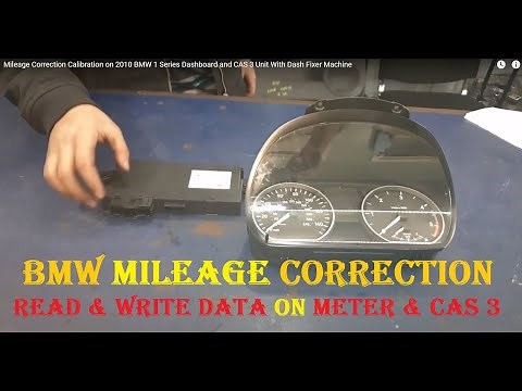 Bmw e87 e88 e90 e91 e60 e92 e46 mileage correction dash speedometer & cas 3 unit read & write data