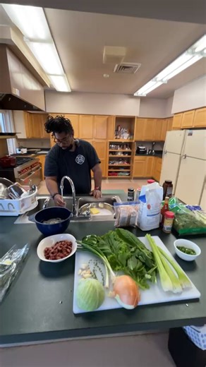 Damarcus Wilkinson of the Akron Fire Department City of Akron, Ohio - Mayor's Office invited us to Fire Station 11 in Merriman Valley to try his Gumbo Greens recipe😋🧑‍🚒🍳 | Signal Akron