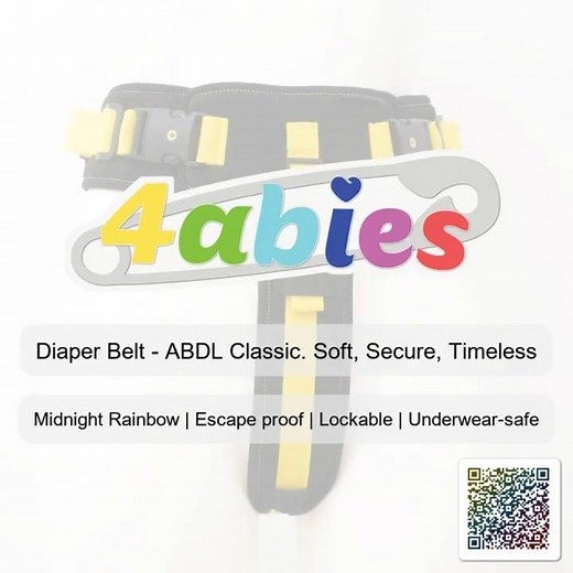 Lockable Chastity belt daily - Midnight Rainbow