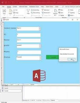 How to search in forms Microsoft access and update data #shorts