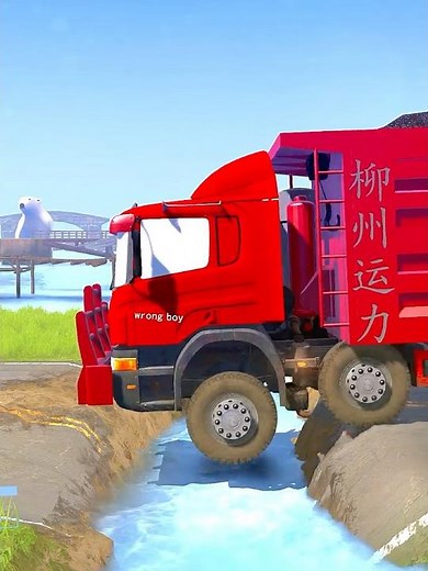 Spintires: MudRunner -SHACMAN DELONG X3000 Towing a Truck on a Snowy Road Ep 586