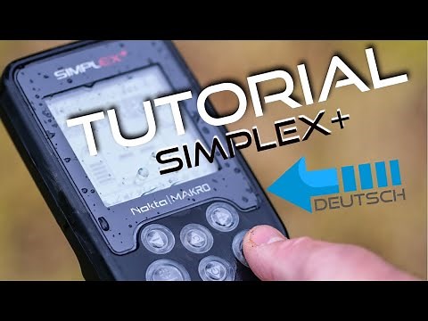 Tutorial Nokta Makro Simplex + Metalldetektor Settings, Menüerklärung Deutsch Sondeln
