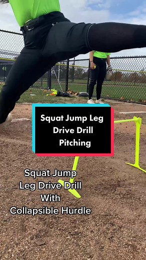 Squat Jump Leg Drive Drill - Pitching Technique