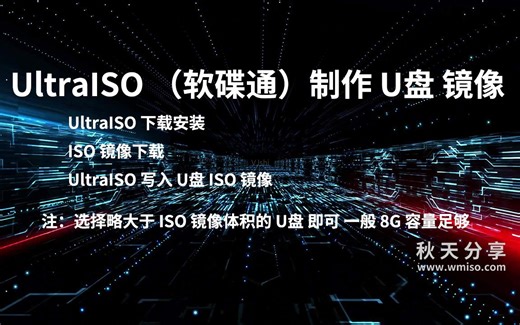 UltraISO（软碟通）制作 U盘 镜像