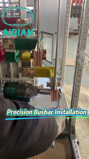 How Copper Busbar Are Installed Inside Power Distribution Cabinets #electricalcabinet #smartpower