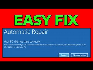 How To Fix Preparing Automatic Repair Loop Blue Screen Error in Windows