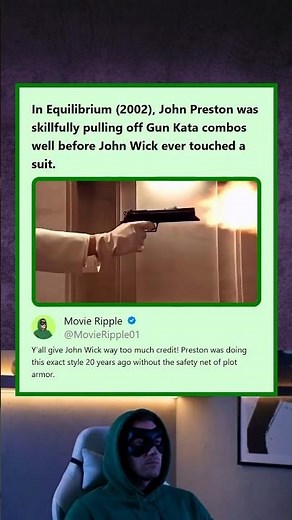 Equilibrium 2002 John Preston Pioneered the Gun Kata Style Before John Wick