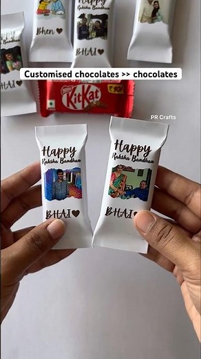 How to make customised chocolate🤔|| chocolate wrapper|| #diy #art #customised #chocolate #wrapper