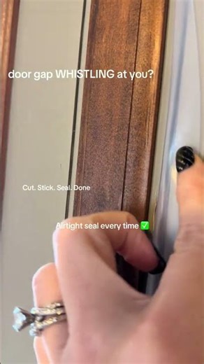 Old house draft problems are REAL 😩 This Alien Draft Seal tape seals gaps around doors + windows,