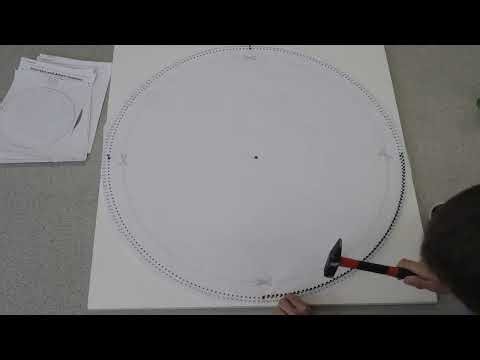 Creating a face portrait using string art 🧵Full tutorial – patience, precision & passion #stringart