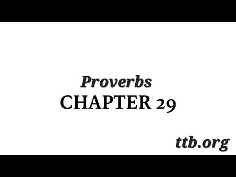 Proverbs Chapter 29 (Bible Study)