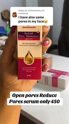 Use Pore Minimizer Serum for open pores problems .