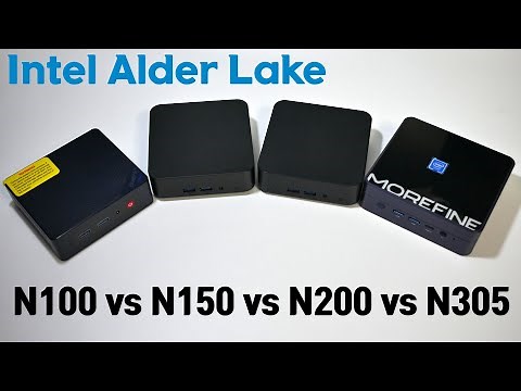 Comparative Analysis and Review of Four Alder Lake Mini PCs, N100, N150, N200, i3-N305