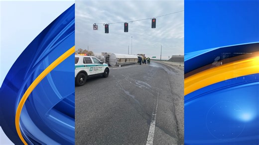 Police, EMS respond to overturned 18-wheeler on 6th Avenue in Decatur