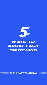 Did you know? Multitasking, or what may be better referred to as task switching can reduce your productivity by 40%! 勞 Today’s #ThinkFastThursday tip  covers 5 ways to help you stay focused. | Quill | Facebook