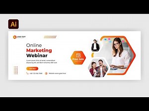 Webinar Facebook Cover Photo Design in Adobe Illustrator