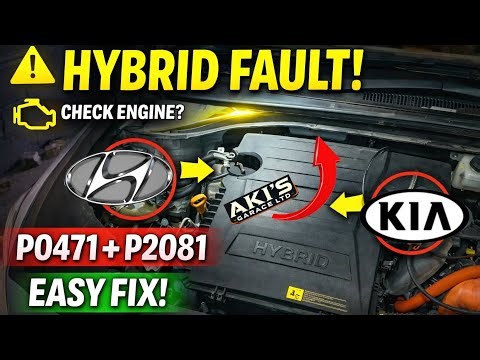 Kia Niro Hybrid / Hyundai Ioniq Fault Codes P0471 & P2081 | Exhaust Pressure & EGT Sensor Fix
