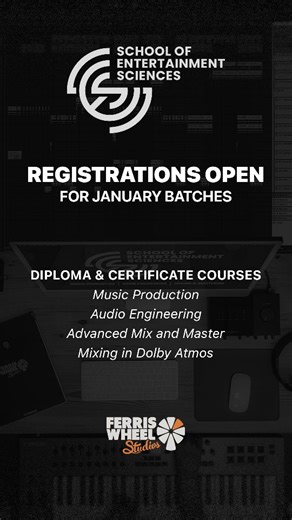 School of Entertainment Sciences | Attention, aspiring producers and audio engineers! Registrations are now open for our certificate and diploma courses at the School of... | Instagram