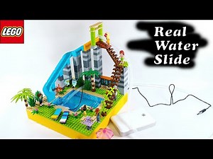 Creating an Epic LEGO Water Park with a Real Water Slide!