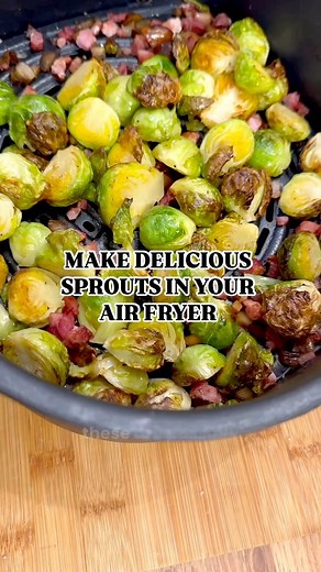 Poppy O’Toole | The best way to make sprouts is IN YOUR AIR FRYER ❤️ Make these delicious bacon and chestnut beauties this year and convert even the... | Instagram