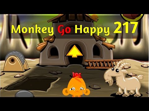 Monkey GO Happy Stage 217 - 4K - Walkthrough - a PencilKids Game
