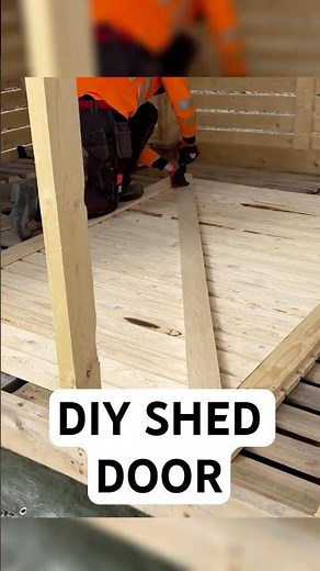 Building a Large Shed Door Alone 🚪
